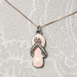 Pink Flip Flop Sandal pendant